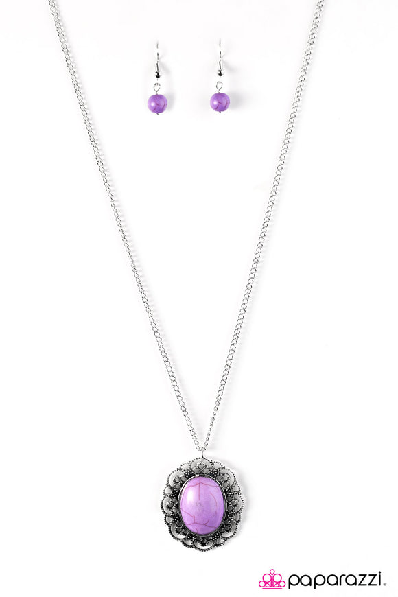 Summer Ranch - Purple Necklace - Box 4 - Purple