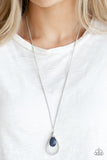 Teardrop Tranquility - Blue Necklace - Box 4 - Blue