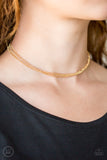 If You Dare - Gold Choker Necklace