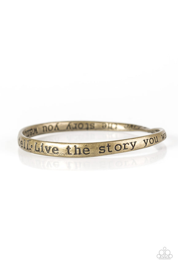 Live The Story - Brass Bracelet