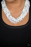 Summer Samba - White Seed Bead Necklace - Box 5 - White