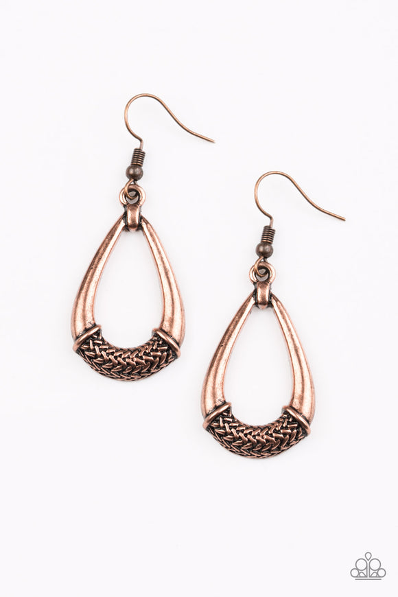 Trending Texture - Copper Earring