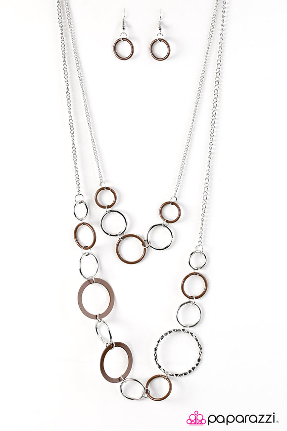 Tropical Bay - Brown Necklace - Box 3 - Brown