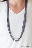Colorful Calamity - Purple Necklace - Box 3 - Purple
