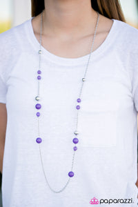 Sweet GLEAMS - Purple Necklace - Box 6 - Purple