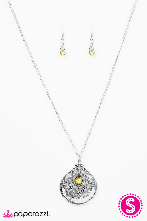 One In A MEDALLION - Yellow Necklace - Box 2 - Yellow