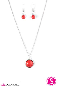 Sandstone Sunsets - Red Necklace - Box 6 - Red