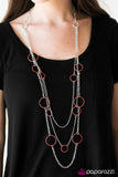 Do The HULA HOOP - Orange Necklace - Box 4 - Orange