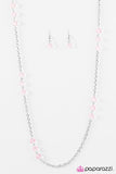 Glitzy-est Of Them All - Pink Necklace - Box 8 - Pink