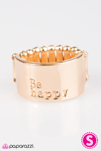 Be happy - Gold Ring - Box 8