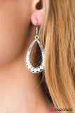 Twinkling Tempest -  White Earrings