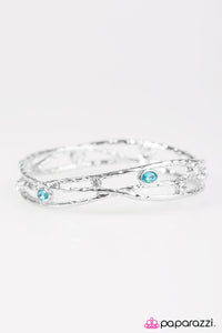 Glitter Fever - Blue Bangle Bracelet - Box 3