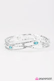 Glitter Fever - Blue Bangle Bracelet - Box 3