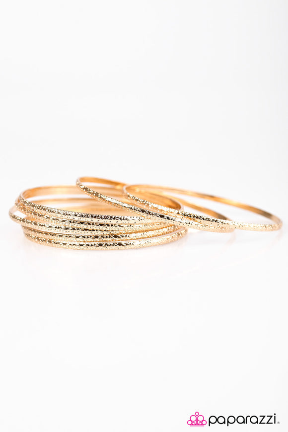 Stack Machine - Gold Bracelet - Bangle Gold Box