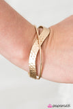 Wandering Waves - Gold Cuff Bracelet - Bangle Gold Box