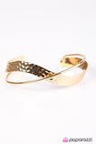 Wandering Waves - Gold Cuff Bracelet - Bangle Gold Box