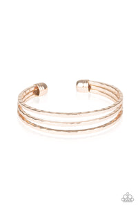 A Mean Gleam - Rose Gold Cuff Bracelet - Bangle Gold Box