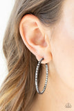 Comin' Into Money - Black  Hoop Earring