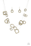 GEO-ing Strong - Brass Necklace - Box 4 - Brass