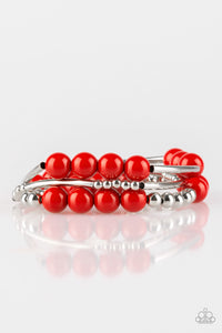 New Adventures - Red Stretch Bracelet