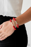 New Adventures - Red Stretch Bracelet