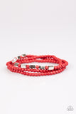 Living Off The Land - Red Stretch Bracelet