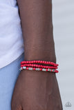 Living Off The Land - Red Stretch Bracelet