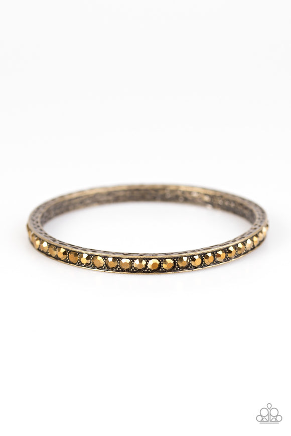 Laid-Back Luxury - Brass Bracelet