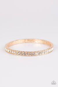 Laid-Back Luxury - Gold Bracelet - Bangle Gold Box