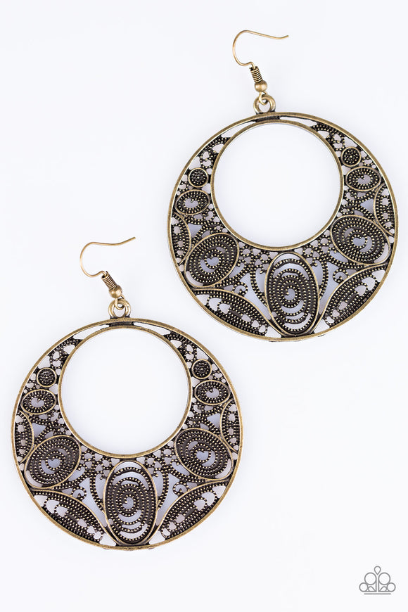 I Couldn't FILIGREE More - Brass Earrings