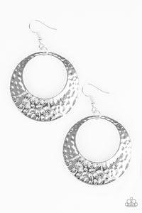 Casual Shimmer - Silver Earrings