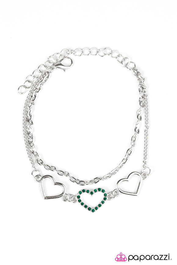 Love Is Everywhere - Green Bracelet
