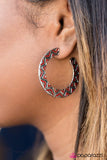 Soaking Up The Rays - Red Hoop Earring