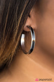 Pop Culture - Black Hoop Earring