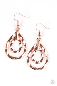 Twinkling Twisters - Copper Earring