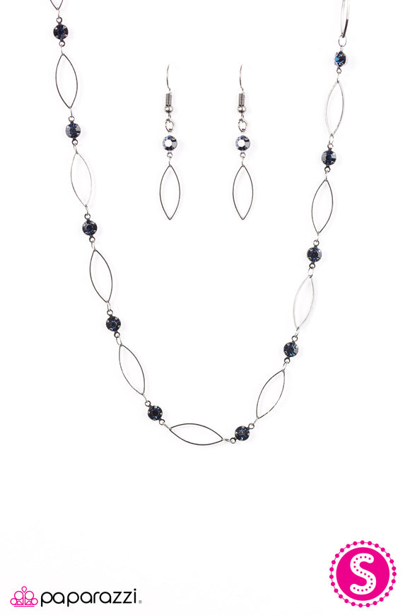 Time Is Of The Essence - Blue/Black Necklace - Box 1 - Blue