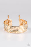 River Dance - Gold Cuff Bracelet - Bangle Gold Box