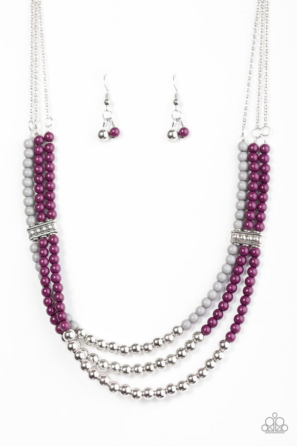 Just Bead You - Purple Necklace - Box 6 - Purple