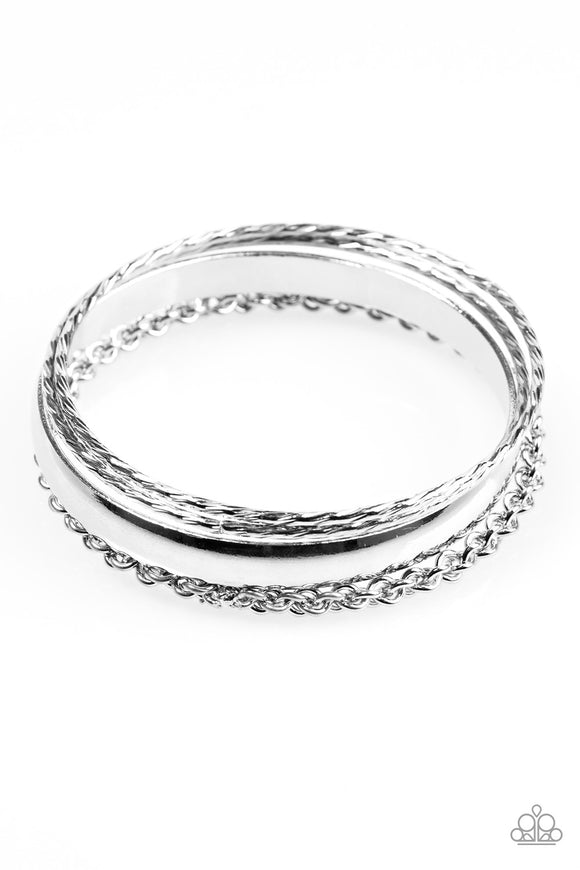 Savage Shimmer - Silver Bracelet - Bangle Silver Box