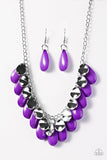 Tropical Storm - Purple Necklace - Box 5 - Purple