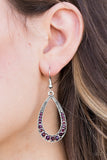 Twinkling Temptest - Purple Earring