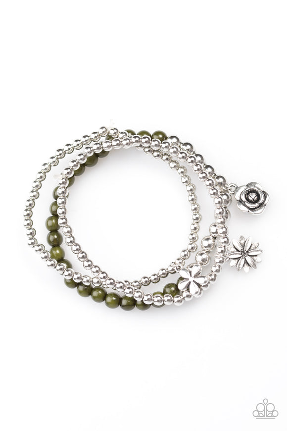 Gardenia Party - Green Bracelet