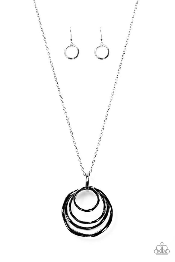 What In The Whirl - Black Necklace - Box 10 - Black