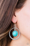 Give It My WEST - Blue Earrings