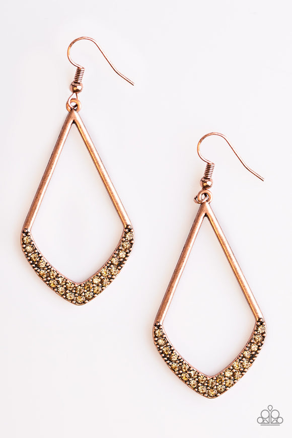 Double Dip - Copper Earring