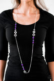 Midnight Musical - Purple Necklace - Box 5 - Purple