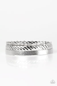 Retro Radiance - Silver Bracelet - Bangle Silver Box