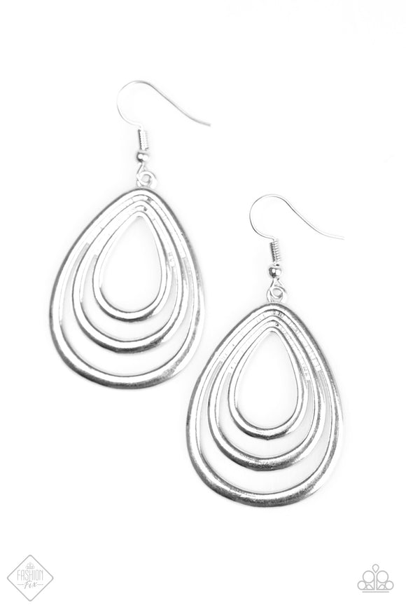 Let It Ripple - Silver Earrings