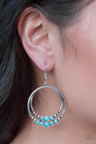 Spiraling Serenity - Blue Earrings