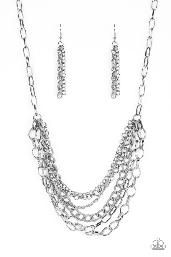 Color Bomb - Silver Necklace - Box 8 - Silver